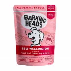 BARKING HEADS BEEF WAGGINGTON saszetka dla psów Świeża Wołowina z Warzywami Ogrodowymi i Ziołami 300g