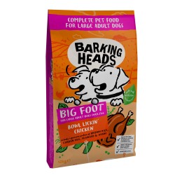 BARKING HEADS BOWL LICKIN' CHICKEN dla dorosłych dużych ras Kurczak z dodatkiem Brązowego Ryżu, Warzyw Ogrodowych i Ziół 12kg