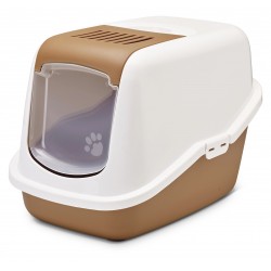 SAVIC NESTOR toaleta dla kotów WHITENORDIC BROWN 56x39x38,5cm