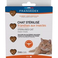 FRANCODEX Przysmaki z owadami dla kota po sterylizacji 12 szt