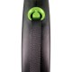 FLEXI Smycz automatyczna Black Design M taśma 5 m kol zielony