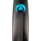 FLEXI Smycz automatyczna Black Design M taśma 5 m kol niebieski