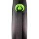 FLEXI Smycz automatyczna Black Design L taśma 5 m kol zielony