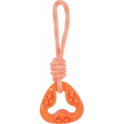 ZOLUX Zabawka TPR SAMBA trójkątna ze sznurem 26 cm kol pomarańczowy