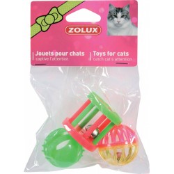 ZOLUX Zabawka dla kota - zestaw 3 zabawek różnych 4 cm